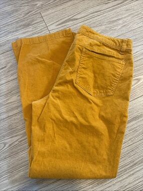Lands' End Mustard Yellow Corduroy Pants